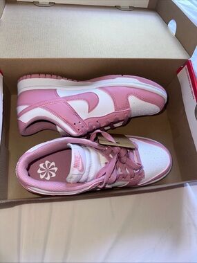 Nike Women’s Low-Top Sneakers in Pink and White